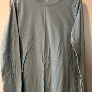 Time and Tru Blue Long Sleeve Tee